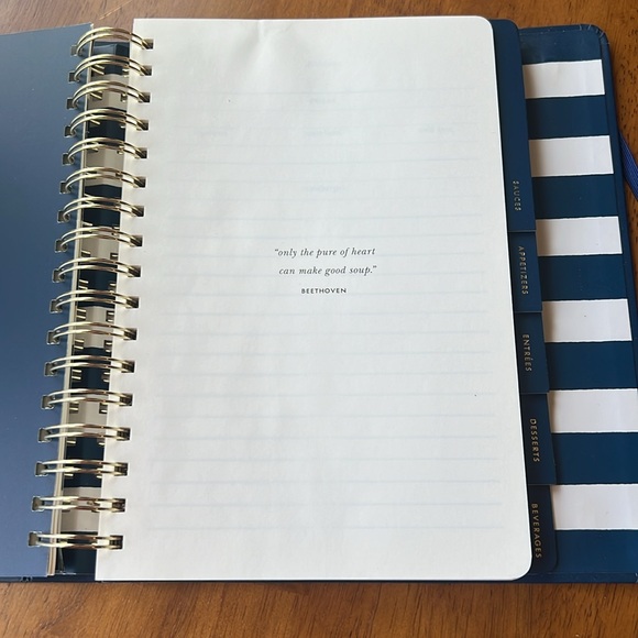 Kate Spade Made to Order Recipe Book Good Condition Blank Inside not written in - Picture 13 of 13